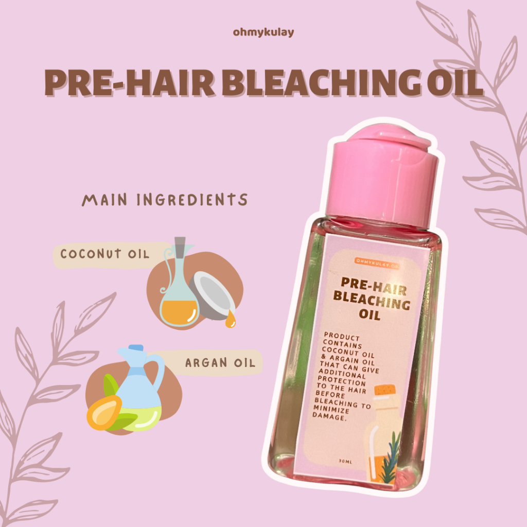 PreHair Bleaching Oil 30ml with Coconut oil & Argan Oil for hair