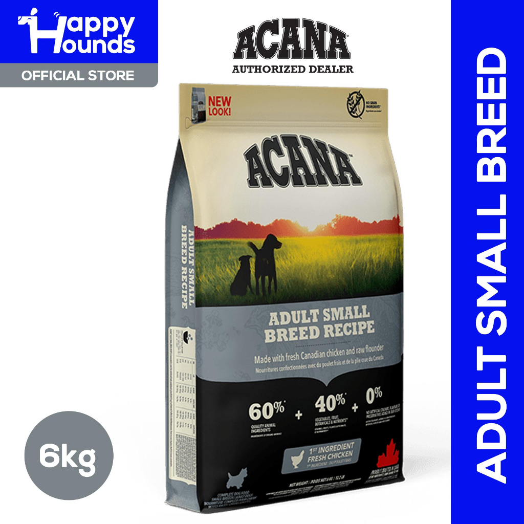 Acana Adult Small Breed 6kg Dog Food Happy Hounds