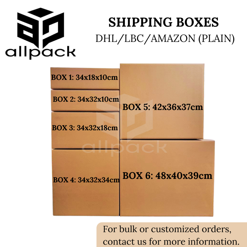 DHL Shipping Carton Boxes High Quality | Shopee Philippines