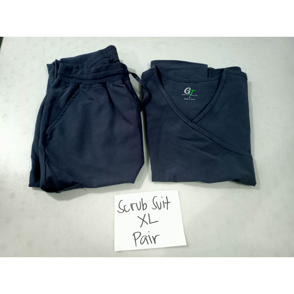 Scrub Suit Pair XL (Dark Gray) Shopee Philippines
