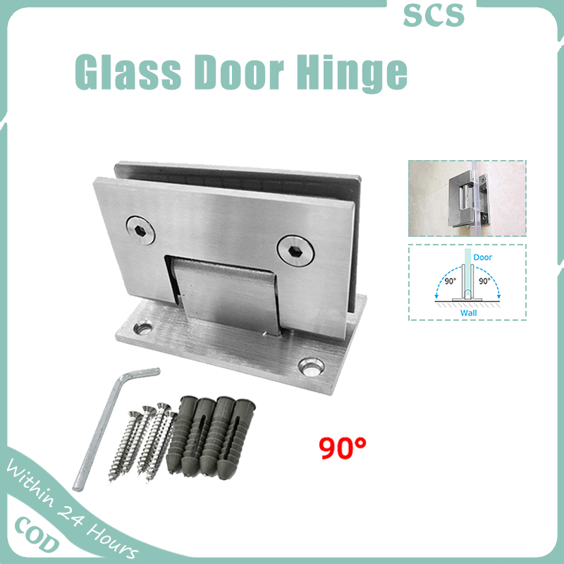 Shower Door Hinges Stainless Steel 90 Degree Frameless Glass Door