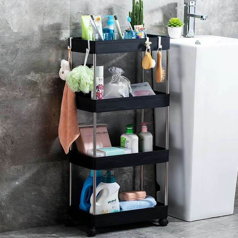 GDS #4 Layer Moving Rack Kitchen Storage Shelf Wall Cabinets Home ...