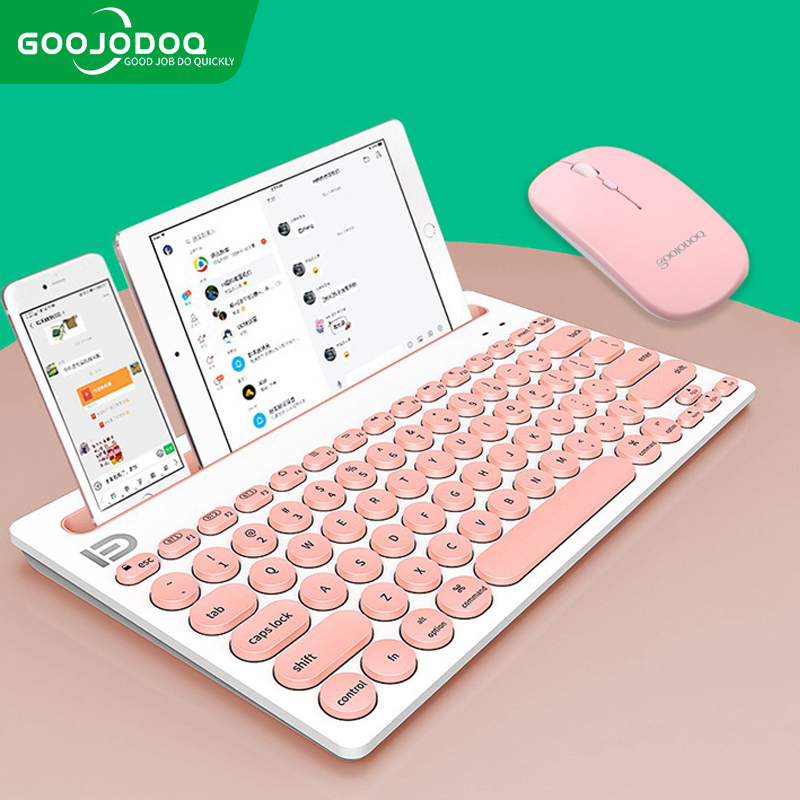 Goojodoq Wireless Bluetooth Keyboard and Mouse Set for Android Phone