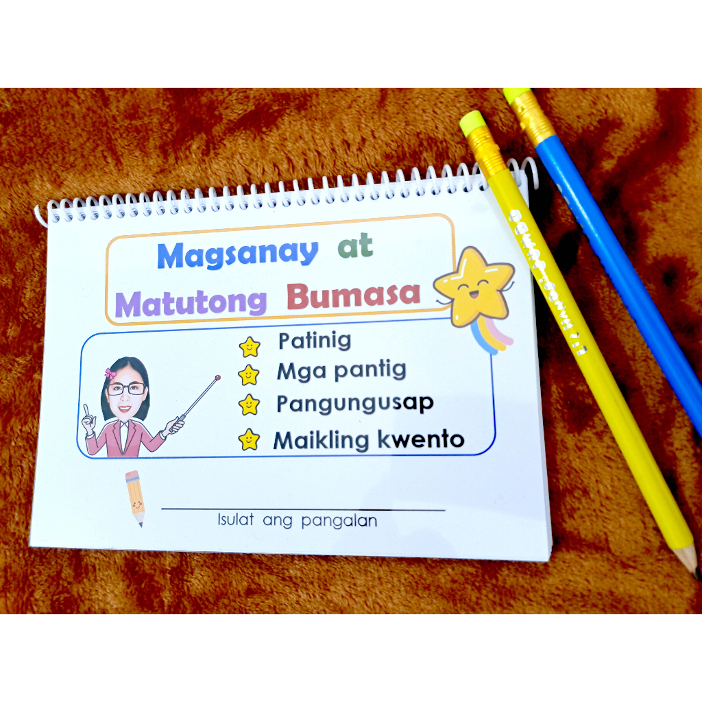Filipino Reading Booklet with PVC cover notebook size (Pencil NOT