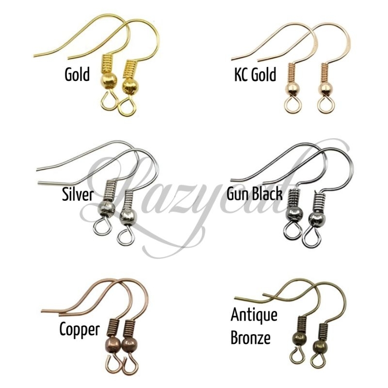 50 pcs Nickel Earring Fish Hook DIY Shopee Philippines