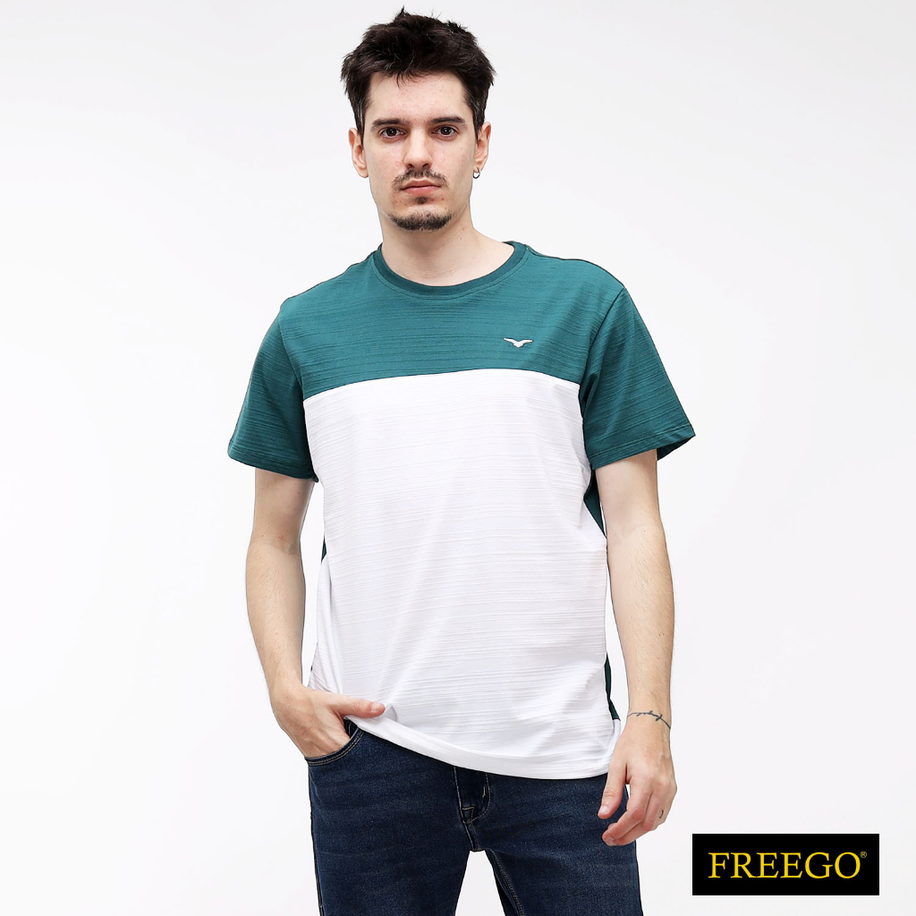 Freego Mens Roundneck Streaky Short Sleeve GMT02-0004 | Shopee Philippines