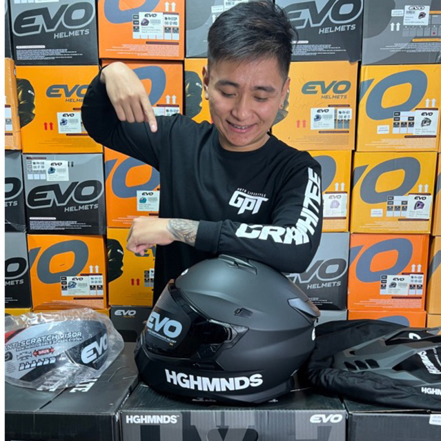 EVO DX7 MONO / HIGHMINDS / RANGER DUAL SPORT FULL FACE HELMET Shopee