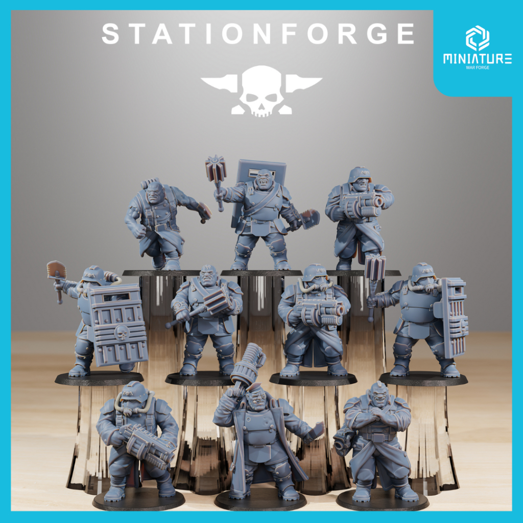 Station Forge GrimGuard Mutants Pack Of 10 W 40mm Bases Shopee 