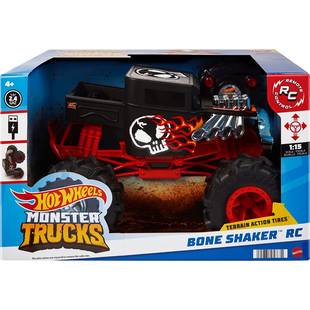 Hot Wheels RC Monster Truck Bone Shaker 115 Scale RemoteControl
