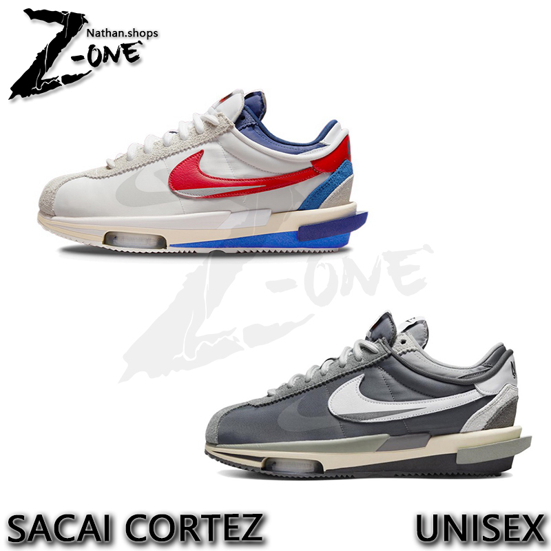 Unisex Sacai X Cortez Running Shoes Low Cut Sneakers For Women Men ...