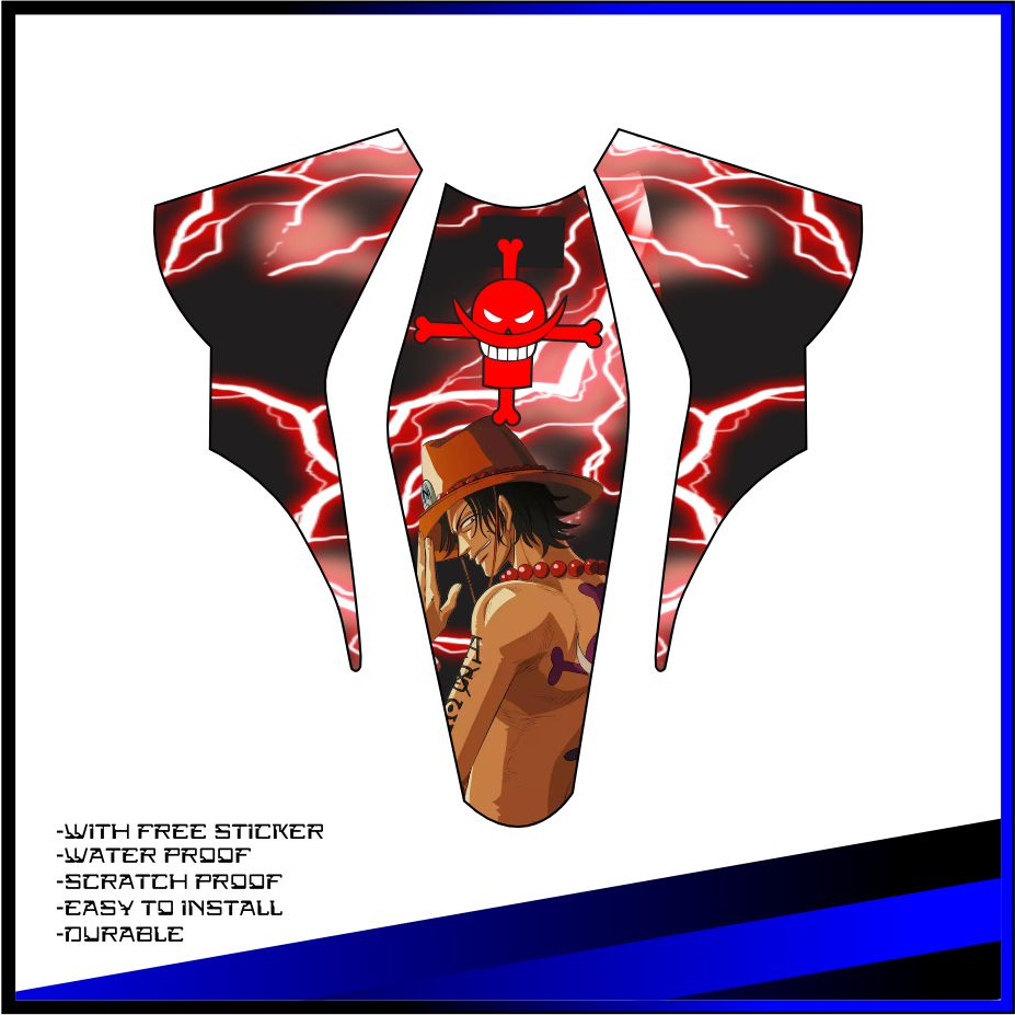 RSfi 125 (BATOK) CENTER LEG SHIELD HIGH QUALITY STICKER DECAL DURABLE ...