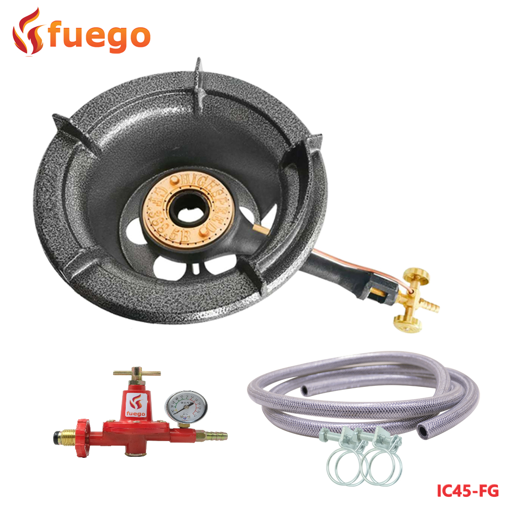 iCook Heavy Duty High Pressure Gas Stove with LPG Hose and FG350 High