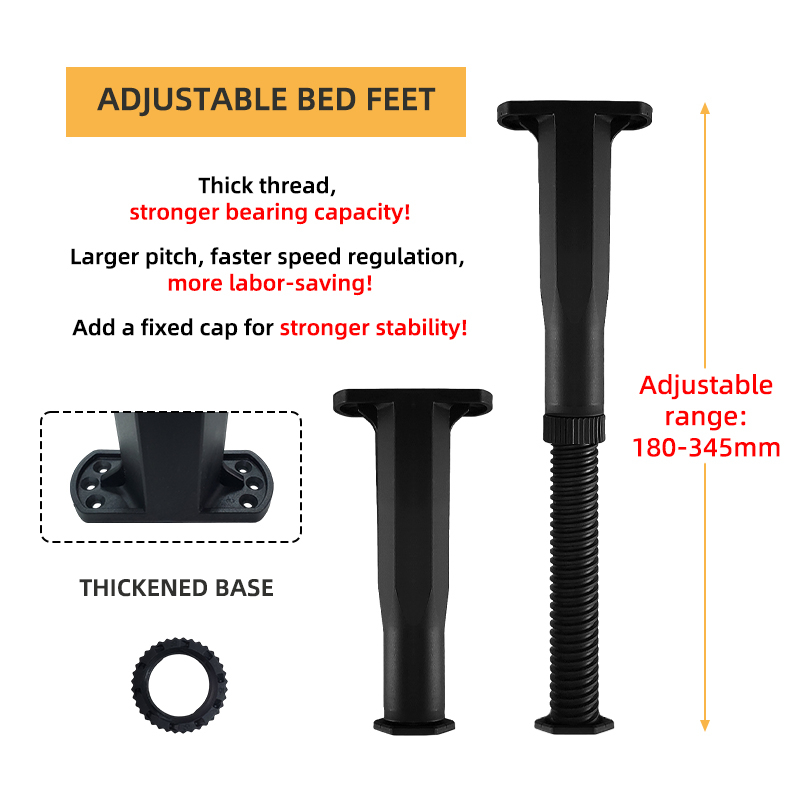 Height Adjustable Bed Beam Support Feet Reinforced Plastic Furniture Legs Shopee Philippines