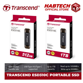 Transcend ESD300S SSD externe 10 Gbit/s USB-C 2 To