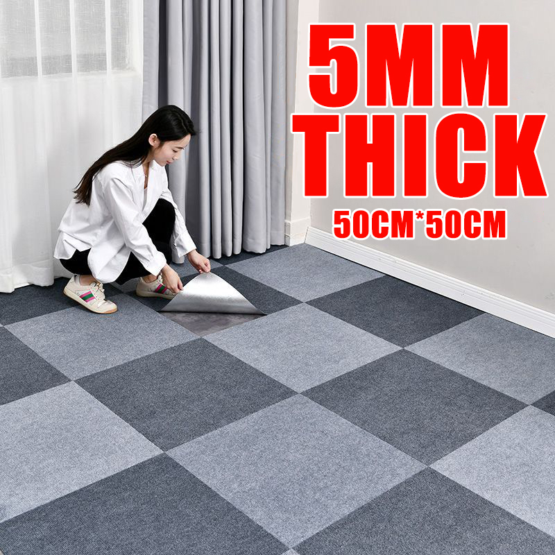 Carpet Tile 50x50cm Self Adhesive Carpet Tile Floor Carpet For Bedroom