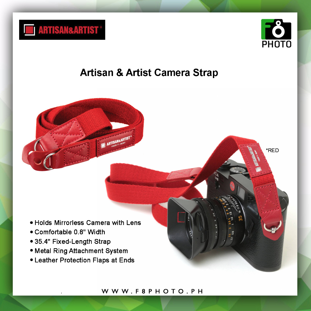 Artisan & Artist Camera Strap ACAM-102 – Black, Made In Japan, New