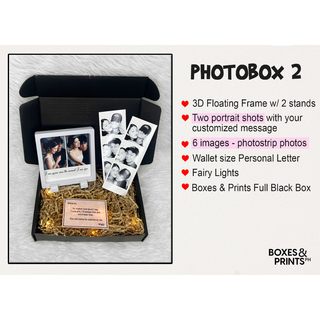 PHOTO BOX SURPRISE GIFT, ANNIVERSARY GIFT FOR BOYFRIEND, GIRLFRIEND