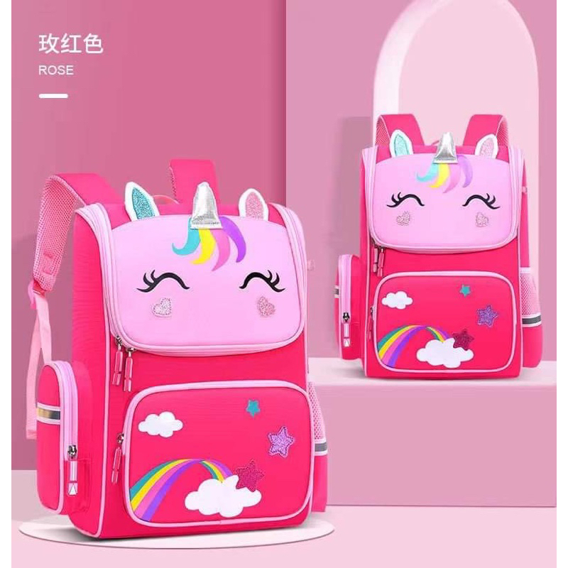 OREZI Unicorn Kids Backpack - Preschool Bag For Toddlers Boys Girls Ages 2-7, Lightweight, Padded Straps - View #8