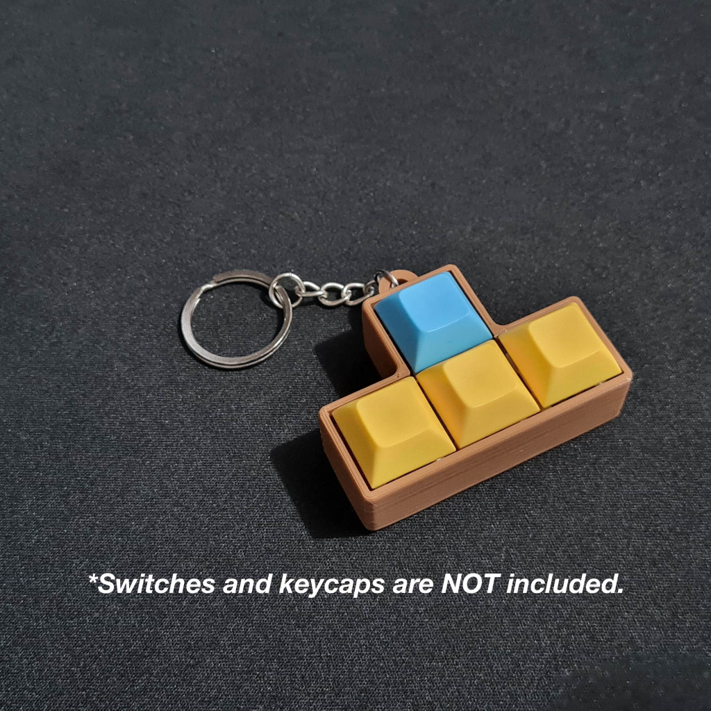 3D Printed Mechanical Keyboard Switch Fidget Keychain Slot WASD (4 ...