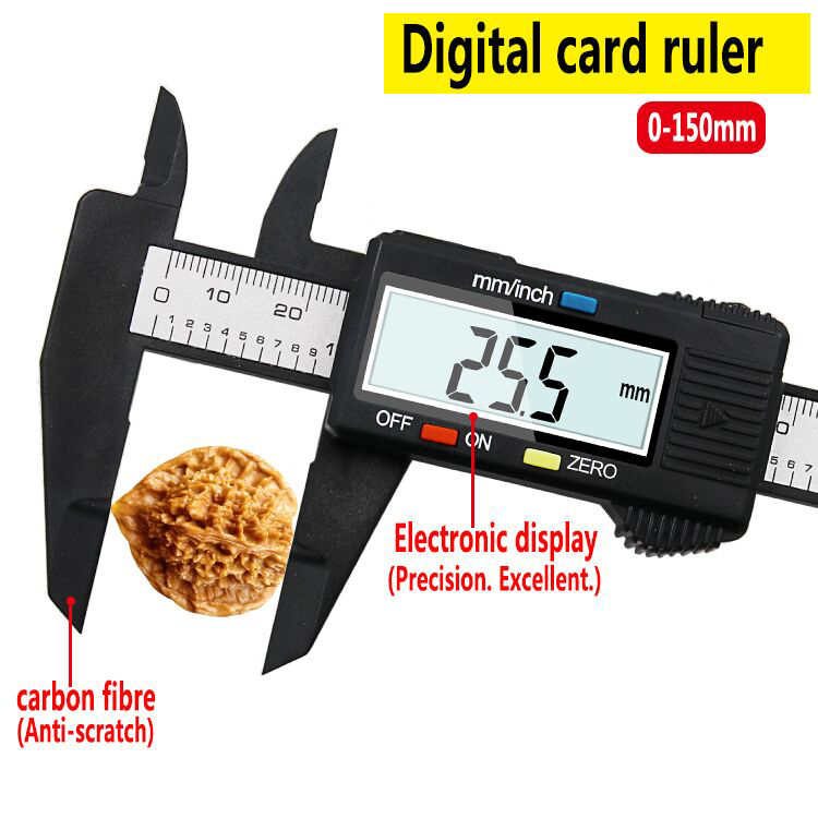 6inch 150mm Electronic Digital Caliper Ruler Carbon Fiber Composite ...