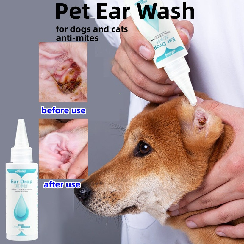 Borammy Ear Drops Cat Dog Mites Odor Removal Infection Solution