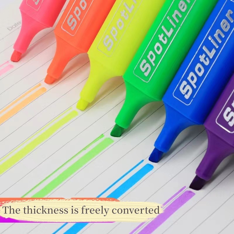4/6pcs color highlighter school office supplies stationery marker ...