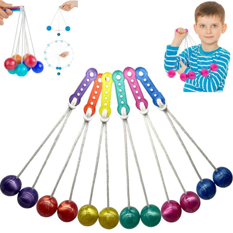 Kids Toys Lato Lato Viral Old School Games Pro-clackers Ball Viral Bola ...