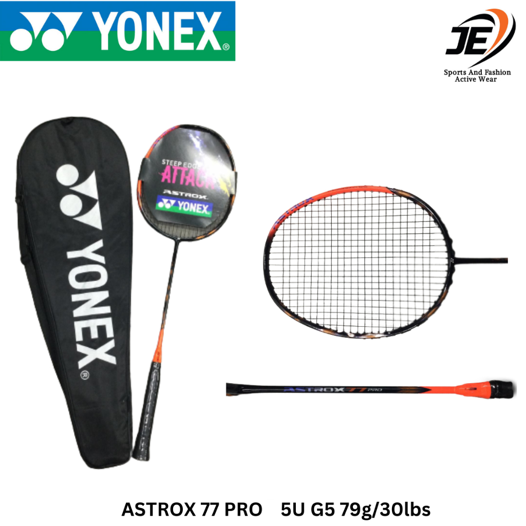 ASTROX 77 PRO 5U G5 79grams/30lbs Yonex Single 1PC Badminton Racket ...