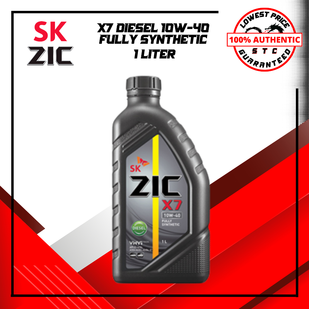 ZIC X7 10W-40 1L for DIESEL Engine FULLY SYNTHETIC | Shopee Philippines