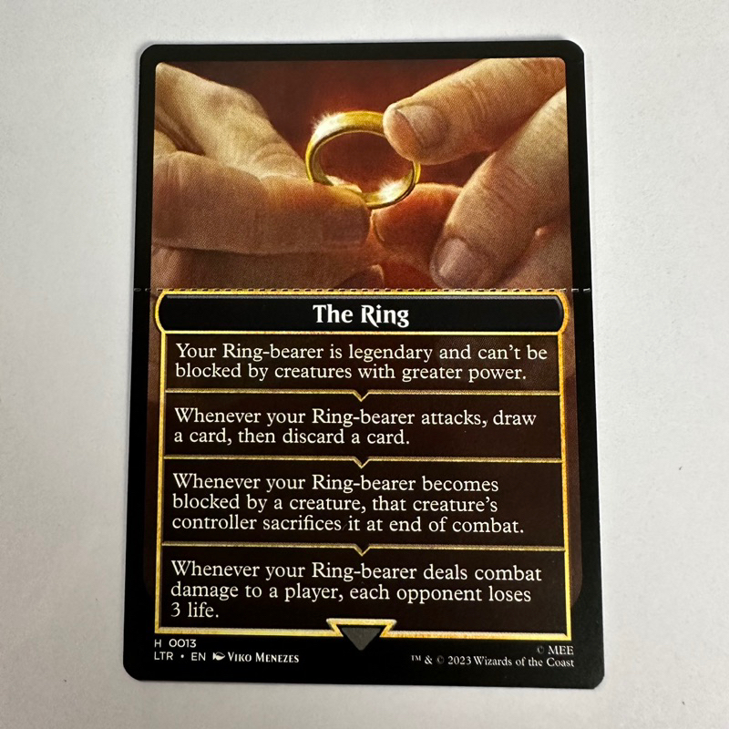 THE RING HELPER CARD TOKEN EMBLEM | LTR THE LORD OF THE RINGS | MTG ...