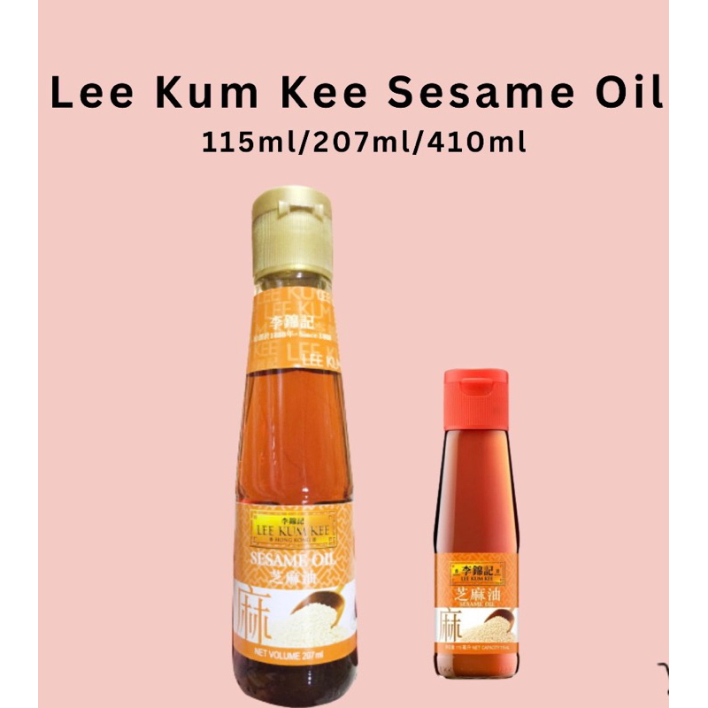 Lee Kum Kee Sesame Oil 410ml/207ml/115ml Shopee Philippines
