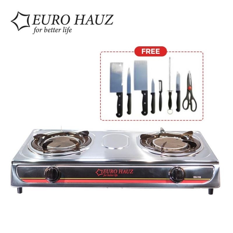 New Technology Gas Saver Infrared Double Burner Gas Stove with Freebies