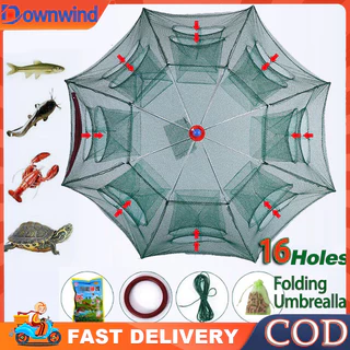 Folding Umbrella fish Net Shrimp Cage Crab Fish Trap Cast Fish Net