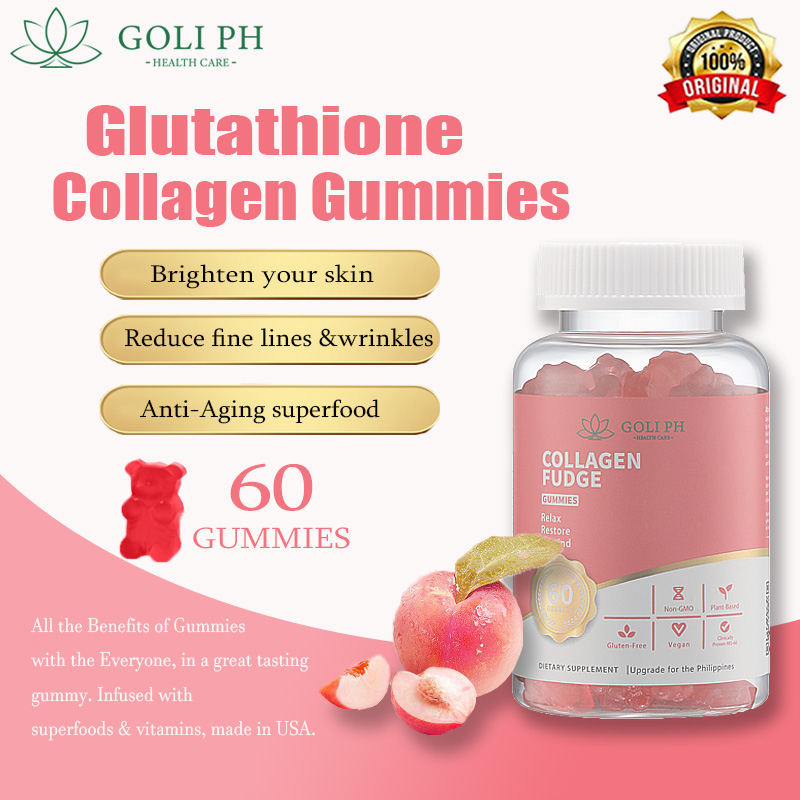 Goli ph Glutathione Collagen Gummy AntiAging Whitening Skin Glow collagen with glutathione