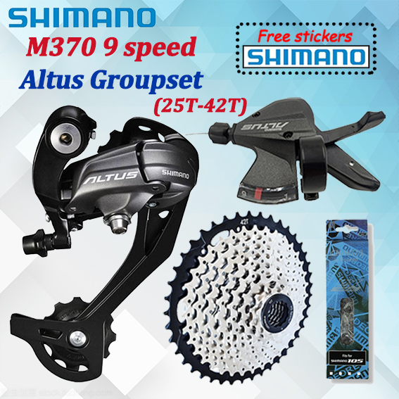 Shimano Altus Rd 9 Speed Groupset Bike M370 Shifter 9 Speed Mtb