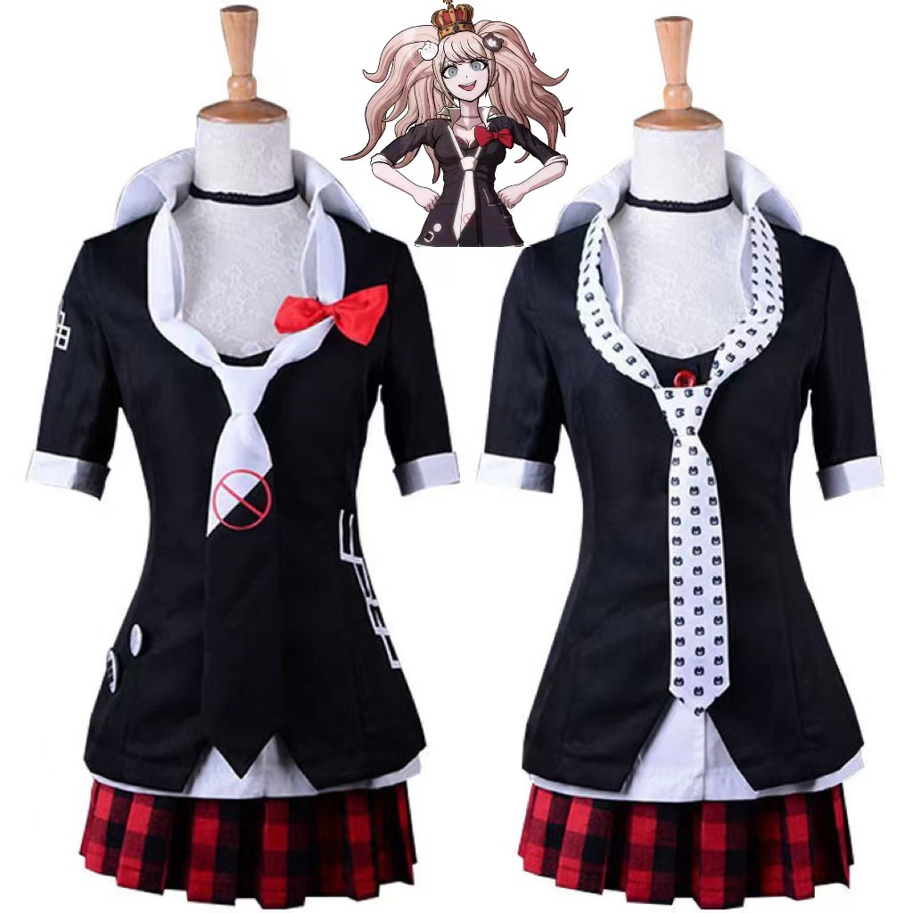 Danganronpa Enoshima Junko Cosplay Costume School Uniform Suit Fancy ...