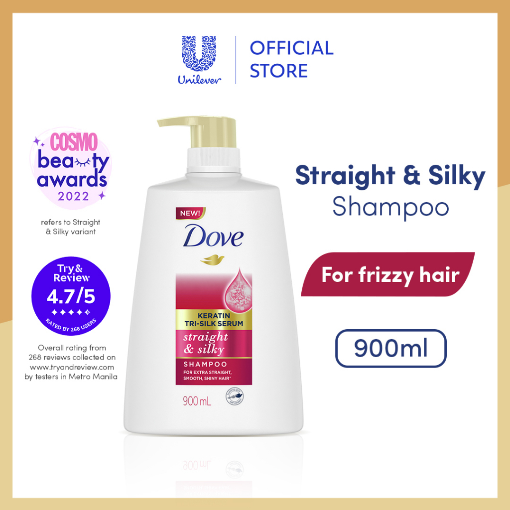 Dove Straight & Silky Shampoo 900ml Shopee Philippines