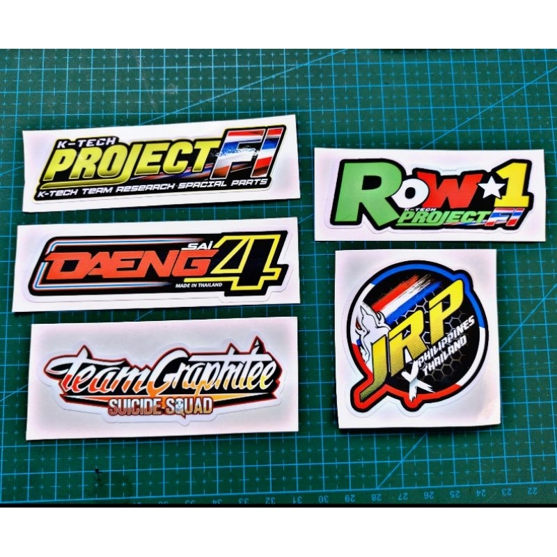 5 PCS VYNIL STICKER. WATERPROOF MACHINE CUT | Shopee Philippines