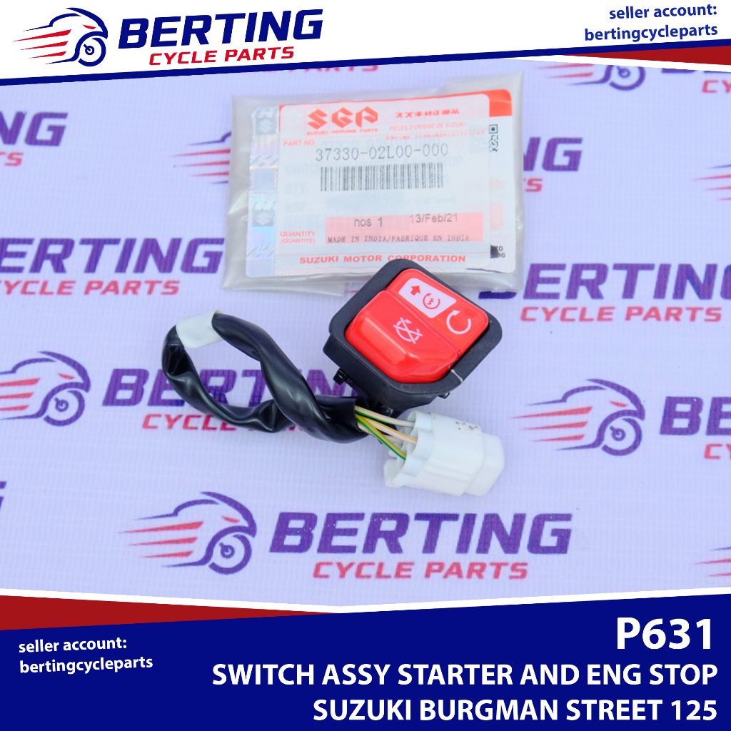 SGP SWITCH ASSY STARTER & ENG STOP Suzuki Burgman Street
