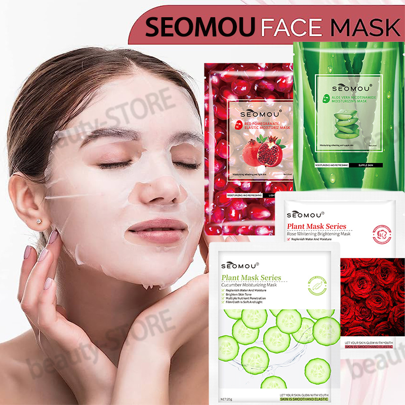 100 AUTHENTIC Korean Style Face Mask Sheet 4 Scent Natural Extract