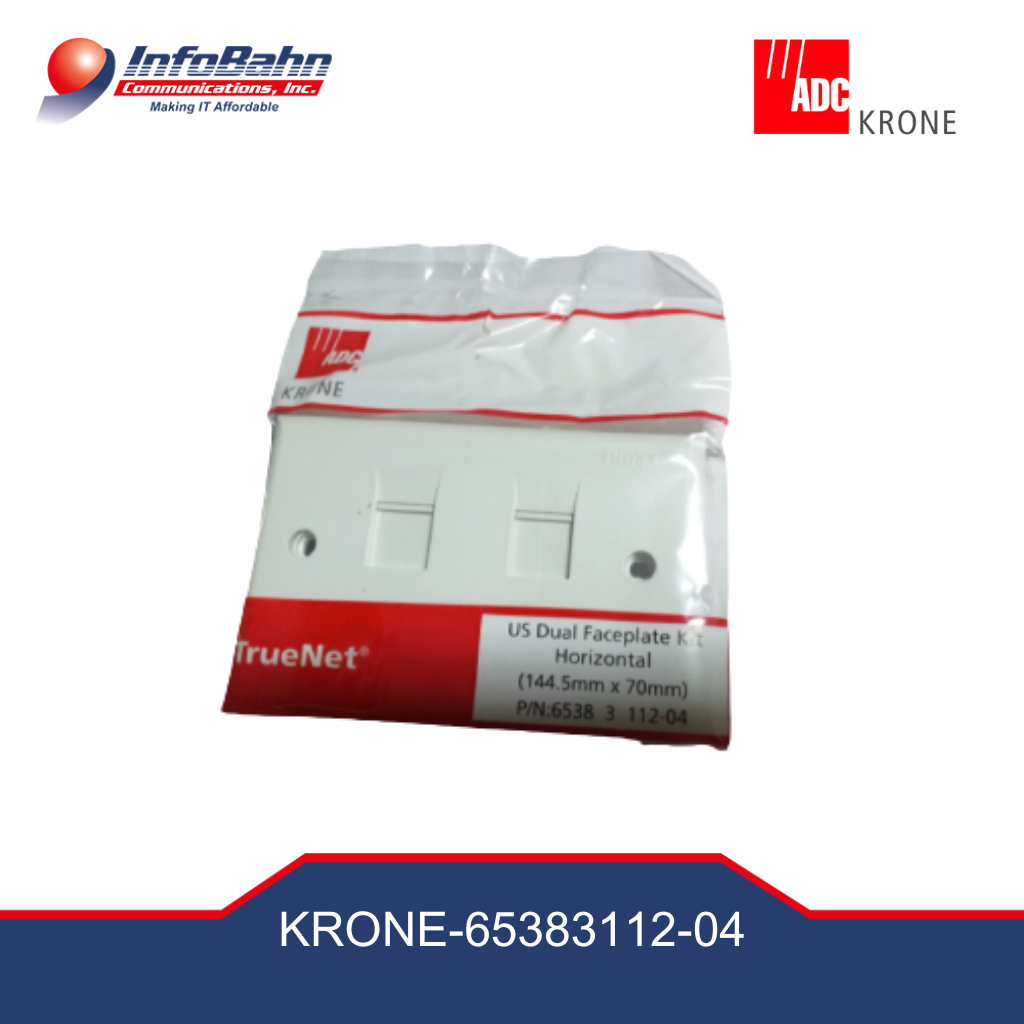 KRONE Dual Faceplate Kit Horizontal 144.5mm x 70mm pn 6538 3 112 04 ...