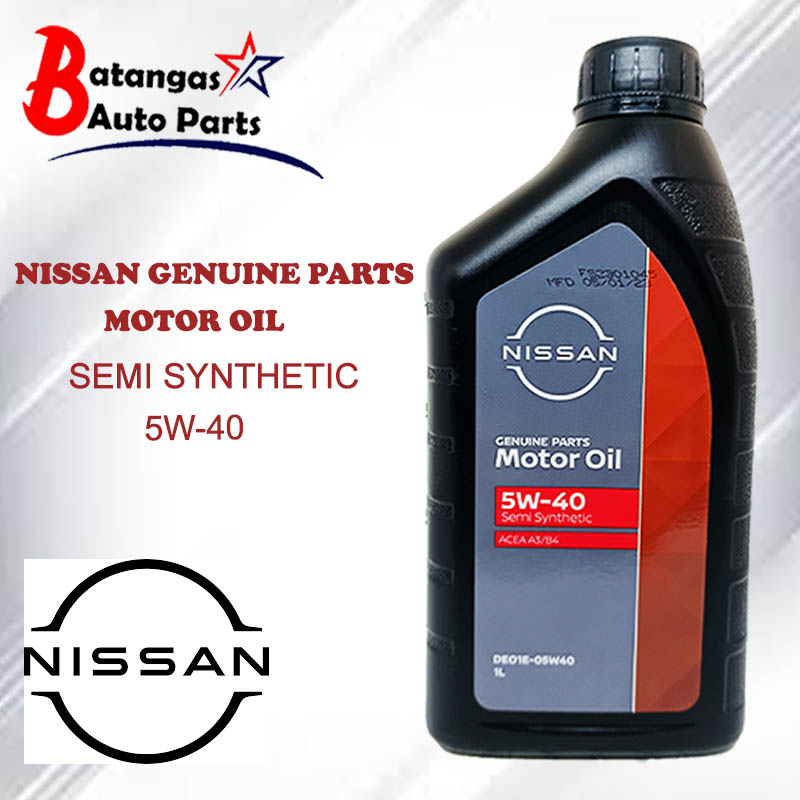 Nissan Genuine Oil Semi Synthetic 5w-40 Diesel Engine 1Liter | Shopee ...