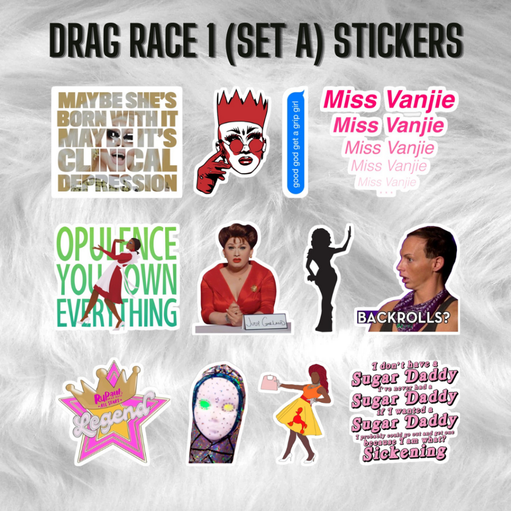 RUPAULS DRAG RACE | WATERPROOF STICKERS | Shopee Philippines