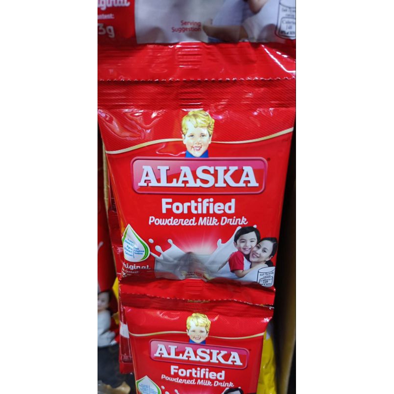 12 pcs. ALASKA Fortified Powdered Milk 33g Shopee Philippines