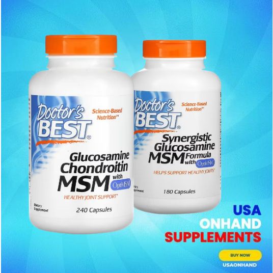 USA Onhand Doctor's Best, Glucosamine Chondroitin MSM with OptiMSM