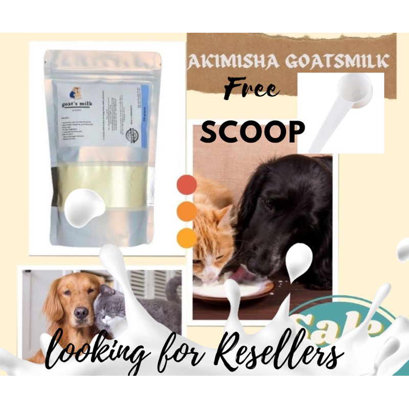 With 5g Scooper Goat's milk for puppies, kittens, rabbits, milk