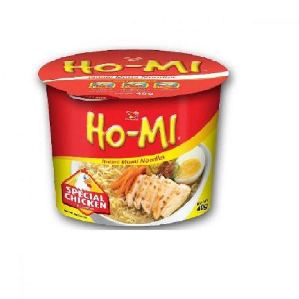 Ho-Mi Cup Instant Mami Noodles Beefy Beef, 40g, Instant Noodles