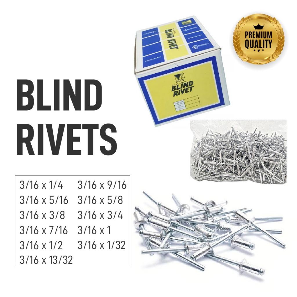 Picus Aluminum Blind Rivet 3/16