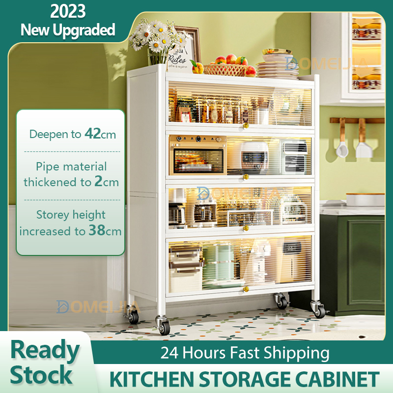 DOMEIJIA Kitchen Organizer dish plate rack with cover pantry