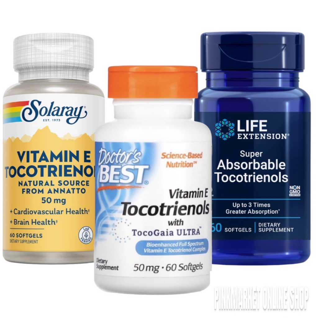 Vitamin E Tocotrienols 50 mg, 60 Softgels, (Life Extension, Solaray